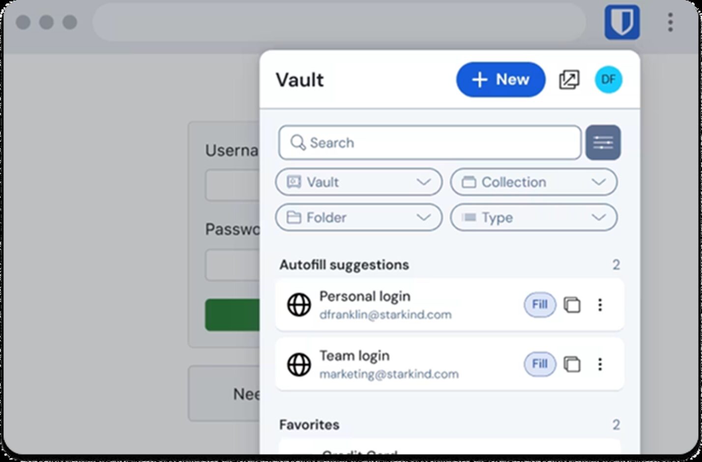 Bitwarden in Chrome
