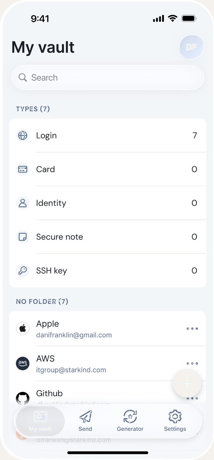 Bitwarden on iPhone